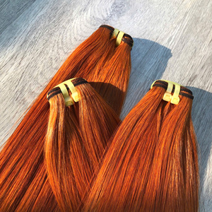 Haute qualité 100% vietnamien cheveux bruts Bundle couleur Orange clair os droit Super qualité en gros Extensions de cheveux humains - Product Image 1