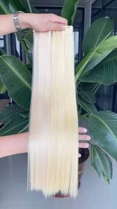 Cheveux brésiliens Remy de marque premium, texture douce, finition lisse, aspect naturel, ligne de cheveux discrète, confortables, double trame faite à la machine - Product Image 2