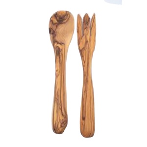 Handcrafted Premium Olive Wood Salad Server Set Wooden <b>Serving</b> <b>Spoon</b> And Fork For Home And Restaurant Wholesale Suppliers - Product Image 1
