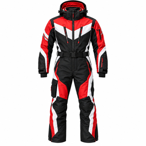 Traje de Esquí Impermeable para Hombre con Bloques de Color, Traje de Snowboard con Capucha a Prueba de Viento - Product Image 6