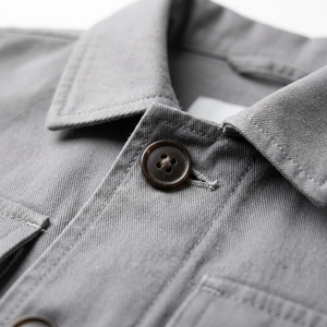 Custom 100% Cotton Mens Waxed <b>Jackets</b> With Turn-down Collar <b>Work</b> Style Fleece Waterproof <b>Jacket</b> - Product Image 6