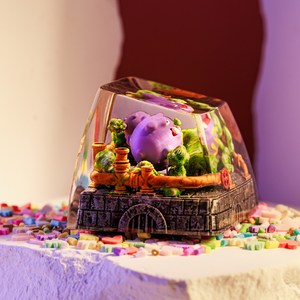 Keycaps Artisanat Forêt Mystique, Keycaps Artisanat Personnalisé, Keycaps Anime Mignons, Keycaps Verts, Ensemble de Keycaps, Keycaps en Bois - Product Image 2