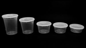 Durable Food Grade Plastic Leak Proof Deli <b>Soup</b> <b>Containers</b> Multiple Sizes 8oz to 32oz Takeout Bowls and Cups with Secure Lids - Product Image 2