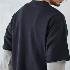 T-shirts double couche, fabrication OEM, tissu épais, construction à deux couches, idéal pour les marques de streetwear et les détaillants - Product Image 5