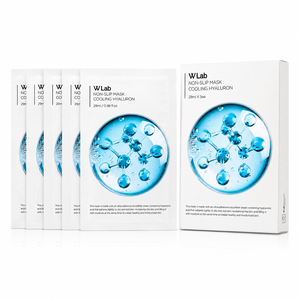 W.Lab Non-Slip Close-Fitting <b>Single</b>-Use <b>Sheet</b> Facemask Cooling Hydration Care Moisture (5 Pcs/Pack) All Skin Types Female - Product Image 1