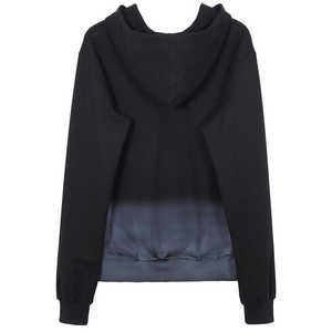 Sudadera con Capucha Unisex, Color Degradado, Adornada con Pedrería, Tejida, Informal, para Otoño, Corte Regular, 100% Poliéster - Product Image 2