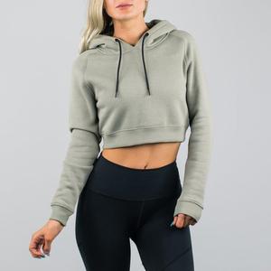 Sudadera Corta para Mujer, Ideal para Entrenamiento, de Algodón y Poliéster, Estilo Urbano, para Gimnasio - Product Image 4