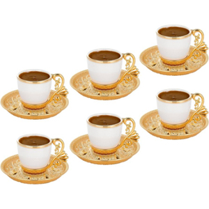 Awesome design Metal Tea Coffee <b>Cup</b> and <b>Saucer</b> in Brass Gold Finished Best Quality Tabletop Serving Tea <b>Cup</b> and <b>Saucer</b> - Product Image 1