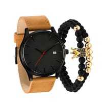 6212 Dropshipping Reloj de Hombre Personalizado de Cuero para Él, Reloj de Regalo con Brazalete - Product Image 3