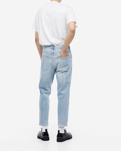 Design <b>High</b> <b>Waist</b> Embroidery Denim Pants Unisex Pink Vintage Acid Wash Baggy <b>Jeans</b> <b>Men</b> - Product Image 5