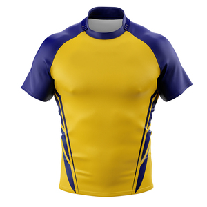 Maillot de rugby unisexe tendance 2026 à manches courtes, respirant, séchage rapide, en polyester, service OEM, toutes tailles personnalisables - Product Image 1