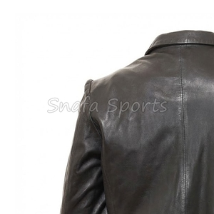 เสื้อแจ็คเก็ตหนังผู้ชาย เสื้อโค้ทดีไซน์ทันสมัย สตรีทแวร์หนา อุ่น แฟชั่นอินเทรนด์ ทนทาน - Product Image 6