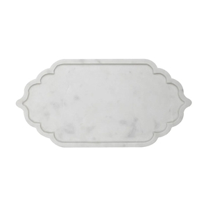 Plateau de service en marbre au design classique, best-seller, avec forme unique pour le déjeuner, le petit-déjeuner, le dîner, personnalisation disponible à la vente - Product Image 1