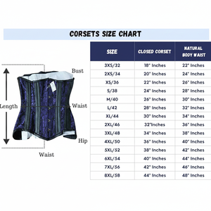 Corsé de Brocado Jacquard Morado Personalizado OEM para Mujer con Panel de Cuero Genuino, Corsé con Varillas de Acero para Moldear la Cintura - Product Image 3