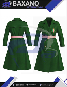 Alpha |   Kapa |   Manteau long en laine Alpha Sorority de haute qualité pour femme, avec ceinture - Product Image 4