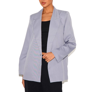Blazer Classique Femme 2026 Nouveau Col Cranté Bouton Unique Manches Longues Coupe Ajustée Costume de Bureau OEM Vente en Gros Marque Privée - Product Image 1