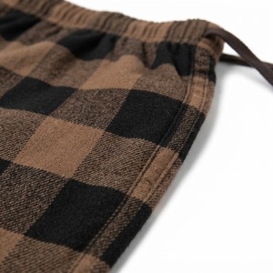 <b>Men's</b> Plaid Checkered <b>Lounge</b> Pants Drawstring Elastic Waist Casual Pajama <b>Trousers</b> with Side Pockets OEM ODM Apparel - Product Image 2