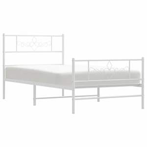 โครงเตียงเหล็กเคลือบสีขาวแบบคู่ รูปทรงสี่เหลี่ยมผืนผ้า - Product Image 3