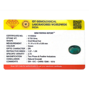 3.6 Carat Natural Zambian Emerald Loose Gemstone Green Stone for Fine Jewelry - Product Image 4