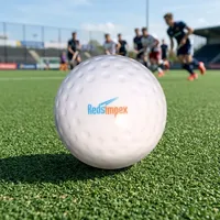 Ballon de hockey en PVC personnalisé avec surface alvéolée – Durable, léger – Idéal pour l'entraînement, les matchs, les exercices sur le terrain et les loisirs