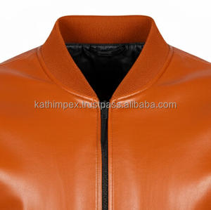 แจ็กเก็ตบอมเบอร์แฟชั่นผู้ชายหนังแนวสตรีทสูงระบายอากาศน้ำหนักเบาทนทานสำหรับใช้งานกลางแจ้งหรือลำลอง - Product Image 3