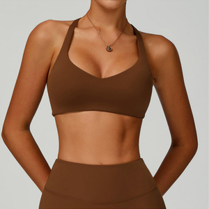 Women's Eco-Friendly Yoga Sport <b>Bra</b> High-Intensity Hollow-Out Back Yoga <b>Bra</b> - Product Image 4