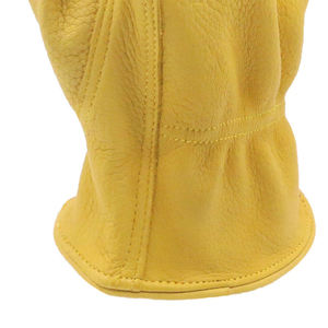 Guantes de Trabajo de Seguridad de Cuero, Guantes de Protección para Conducir Autobuses, Guantes de Piel de Oveja Auténtica para Hombre - Product Image 3