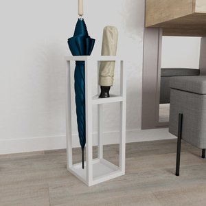 Porte-parapluies moderne en métal, grand support noir pour entrée, organisateur de rangement pour couloir intérieur - Product Image 4