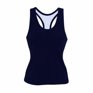 Camiseta sin Mangas Rosa para Mujer, Cuello Redondo, Tejida, 100% Poliéster, Transpirable, Informal, de Color Sólido, Ropa Deportiva - Product Image 4