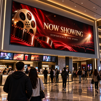 Écran LED intérieur 4K P1.25 à pas fin, garantie 3 ans, haute résolution, mur LED ultra-fin pour hall de cinéma