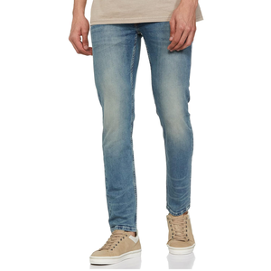 Pantalones Vaqueros Cómodos para Hombre, Ligeros, de Algodón Elástico, Corte Recto, Ajuste Regular, Cintura Media, Lavados - Product Image 4