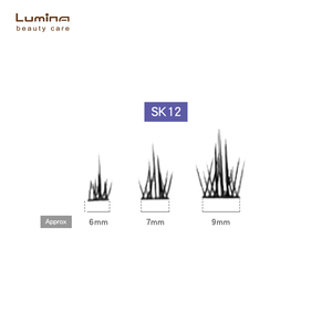 ขนตาปลอมแบบมีกาวในตัว 42 ชิ้น - ขนตาสีมิลค์กี้มิสท์ SK12 - Product Image 3