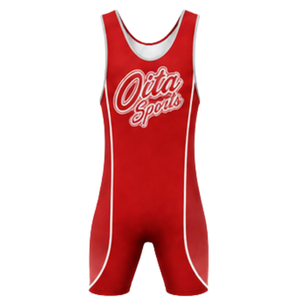 Combinaison de lutte sublimée rouge pour hommes, en polyester, uniforme sportif athlétique sans manches, vêtements de lutte pour l'entraînement, les matchs et les compétitions - Product Image 2