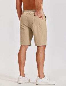Pantalones Cortos Chino de Poliéster Premium para Hombre, Transpirables, Casuales, Elásticos, con Logotipo Frontal, para Verano y Golf - Product Image 3