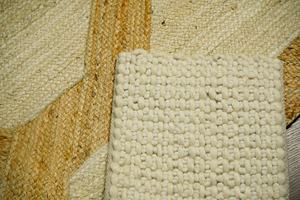 Tapis en jute tressé fait main, motif géométrique en nid d'abeille, décoration naturelle pour salon, fournisseur en gros Inde - Product Image 2