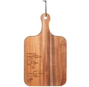 Tabla de cortar para cocina - tabla de cortar redonda pequeña de madera - tabla de cortar redonda de alta calidad para pizzerías y cafeterías - Product Image 2