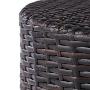 Tavolino da esterno Kingstown RD in vimini, design a barile - Product Image 4