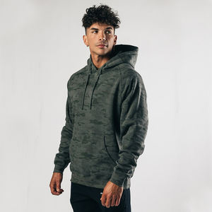 Sweat-shirt à capuche polaire personnalisé pour homme, prix de gros, chaud et uni pour l'hiver, idéal pour la gym et le sport - Product Image 3