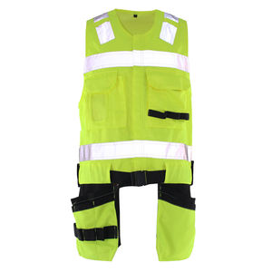 High Visibility Waterproof Windproof Breathable Safety <b>Vest</b> Reflective Stripes Unisex Workwear Polyester Material - Product Image 3