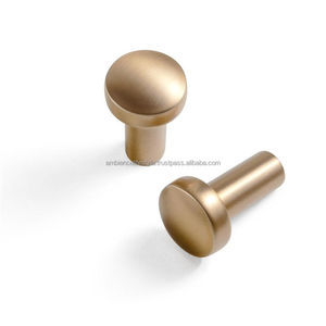 Antique Gold <b>Brass</b> Knobs Classic Cabinet <b>Drawer</b> <b>Pull</b> Handles Vintage Furniture Hardware Accessories Royal Decorative Style - Product Image 4