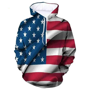 Sublimation Hoodie 300g 100% Cotton Oversized Thermal Breathable Eco-Friendly Autumn <b>Men's</b> Hoodie Custom Printed - Product Image 1