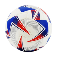 Balón de Fútbol Cosido a Mano de Cuero PU Ecológico con Logotipo Personalizado de Alta Calidad, Estilo Clásico, Talla 3, Duradero, Ligero, para Exteriores