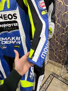 Traje de Motociclismo de Invierno Personalizado con Impresión, Armadura CE, para Carreras, Profesional, de Cuero, Transpirable y de Secado Rápido - Product Image 4