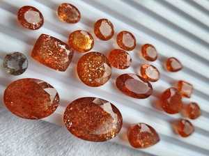 Piedras Preciosas Sueltas de Sunstone Natural Certificadas por IGI de Alta Calidad AAA+, en Tonos Naranja y Rojo, en Diversas Formas, Precios al por Mayor, Varios Tamaños - Product Image 4