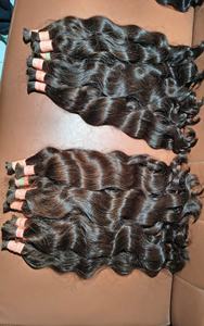 Cabello Humano Indio Crudo Sin Procesar, Cabello Humano Indio Real en Paquetes, Textura Ondulada Natural, de un Solo Donante - Product Image 3