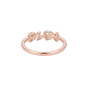 Bague élégante en diamant Moissanite, certificat GRA, coupe Marquise, plaqué or rose, pour femmes, bijoux d'amour, cadeau de fête - Product Image 3