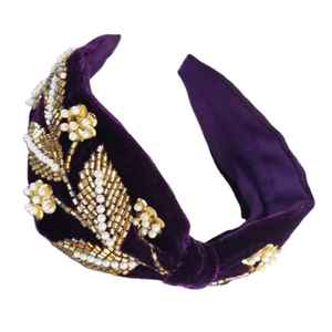 2026 Trendy High-quality Handmade Embroidery Glass Seed Beaded Unisex Hair Bands Parties Festive Gifting Decorative Hair - Product Image 2