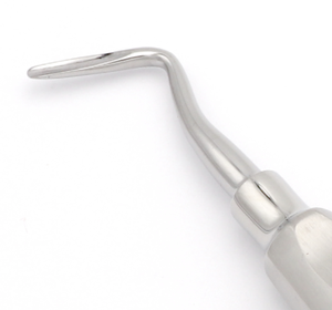 Élévateur de racine apicale 303R droit 3mm 15.5cm, instrument d'extraction dentaire, extracteur de pointe de racine supérieure et inférieure, manche lisse, chirurgical - Product Image 2