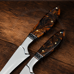 Juego de Cuchillos Profesionales para Filetear Pescado, Cuchillo para Deshuesar Carne, Mango de Resina, Hoja de Acero 440C, Juego de Cuchillos de Cocina para Filetear Pescado - Product Image 2