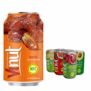 VINUT 330ML Bebida de Jugo de Dátil Premium Sin Azúcar, Bebida Vietnamita, Proveedor Mayorista de Exportación OEM ODM - Product Image 1